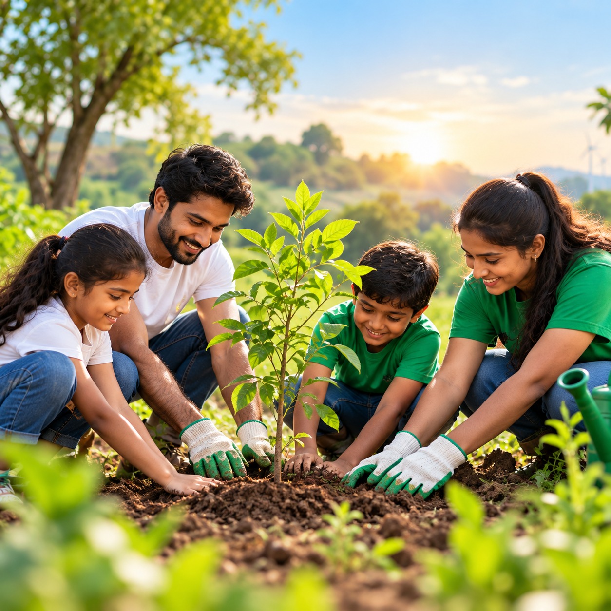 Green plantation and environmental care